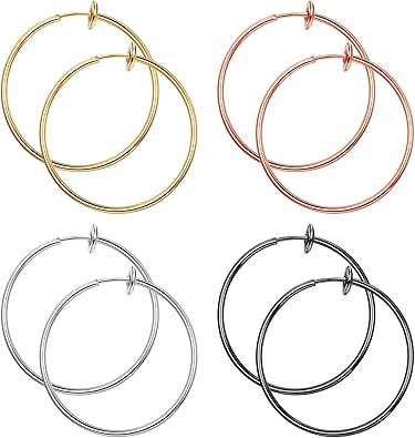 fake hoop earrings for mens