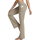 Willit Women's Yoga Pants 27"/29"/31"/33" Flare Leggings Bootcut High Waist Tummy Control Workout Pants with Pockets
