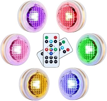 Leastyle Kabellose Led Puck Lichter Mit Fernbedienung Led Unterschrankbeleuchtung Batteriebetrieben Untertheken Beleuchtung Zum Aufkleben 6 Stuck Amazon De Beleuchtung
