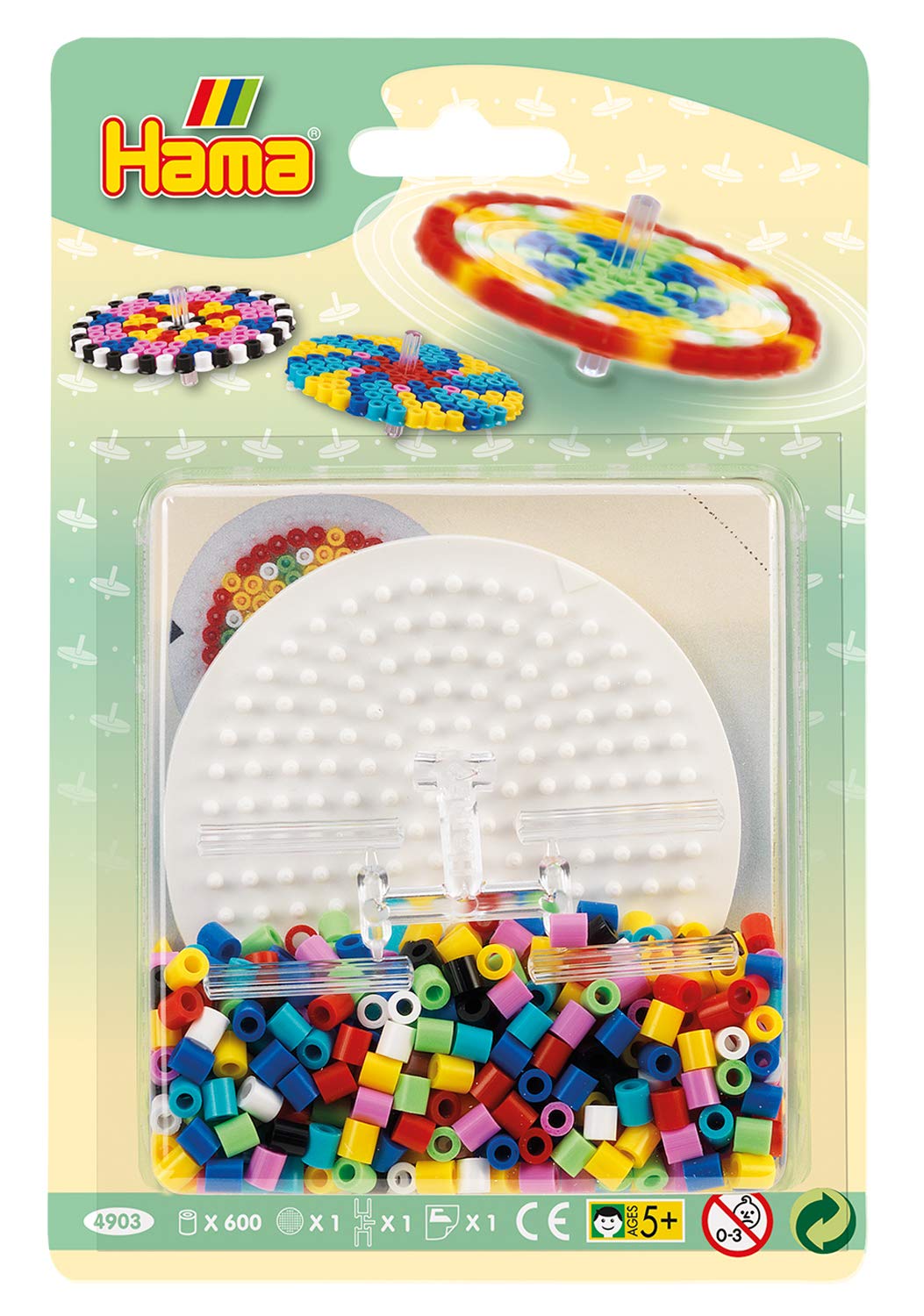 Hama Arts and Crafts Spinning Top Kit Fuse Beads