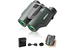 25x32 Compact Travel Binoculars for Cruise Ship Bird Watching | FMC BAK4 Prisms, Easy Focus for Adults & Kids, High Powered C