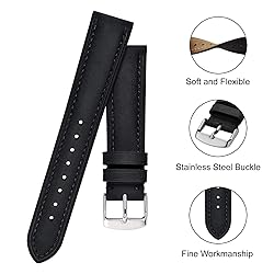 BISONSTRAP Watch Strap 23mm, Vintage Leather