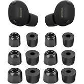 ALXCD Foam Eartips Compatible with Sony WF-1000XM6 Earbuds, S/M/L 3 Sizes 6 Pairs Soft Memory Foam Ear Tips Earbuds Foam Tips, Compatible with Sony WF-1000XM6 6 Pairs Black