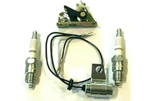 Lil Red Barn Tune Up Kit Compatible with Kohler KT17, KT19 Engines Includes Points 47-150-03-S, Condenser 52-147-01-S & Spark Plugs RV17YC Two Day Standard Shipping from All 50 States!