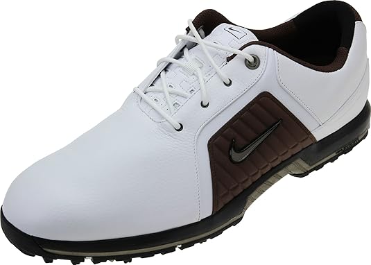 Amazon.com | Nike Men's Zoom Trophy Golf Shoes White/Brown | Golf