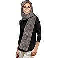 35° BELOW Marled Hooded Scarf with Fleece Lining, Winter Scarf for Women