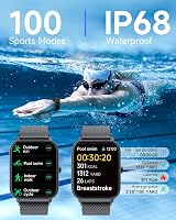 TOOBUR Smart Watch Men Women Alexa Call IP68 Waterproof 1.8" Heart Rate iOS view 5