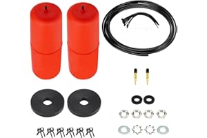 TADAAUTO Air Bag Airbag Suspension Kit fit 2009 2010 for Dodge for Ram 1500 2011-2022 for Ram 1500 2019-2022 for Ram 1500 Classic Red Rear Helper Bag Spring Replace for 60818