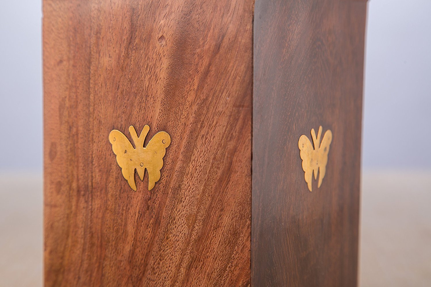 medidas de 6.5 pulgadas Caja de almacenamiento de monedas de madera