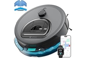 Lefant LiDAR Robot Vacuum and Mop, Upgraded 190° PSD Obstacle Avoidance, 5000Pa Strong Suction, Multi-Floor Mapping, 150 Mins Runtime, WiFi/Alexa/APP/Watch, Pet Hair & Carpets, M330 Pro Grey