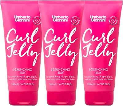 Umberto Giannini Curl Jelly Scrunching Jelly 3 x 200ml Vegan Cruelty Free