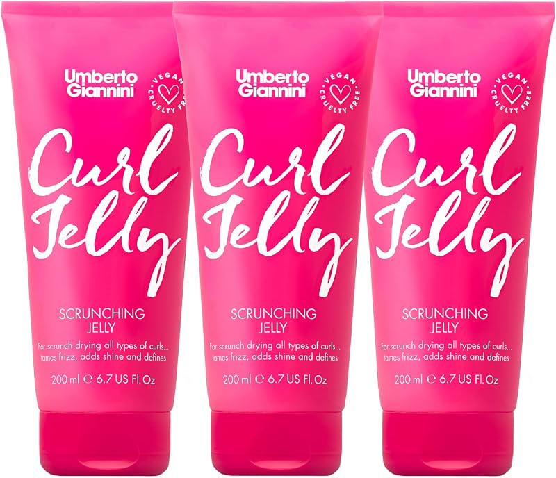 Umberto Giannini Curl Jelly Scrunching Jelly 3 x 200ml Vegan Cruelty Free