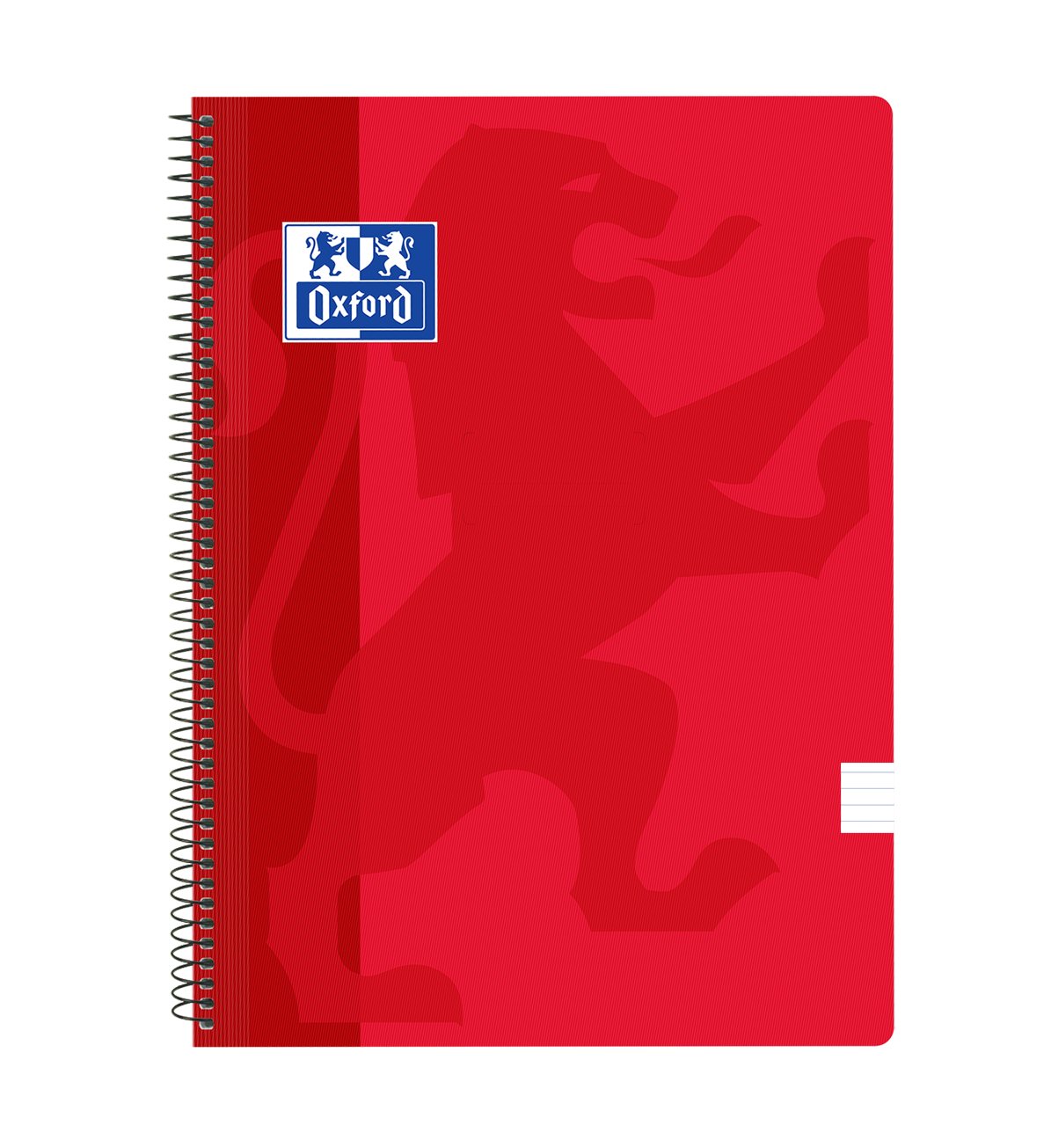 Oxford Classic Pack of 5 Notebooks Scrollwork, Lid Plastic, 1 Horizontal Line, Red