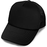DALIX Youth Mesh Trucker Cap - Adjustable Hat (S, M Sizes)