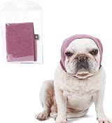 Fozkiery Dog Ear Cover Calming Hood Medium for Grooming Bath Drying