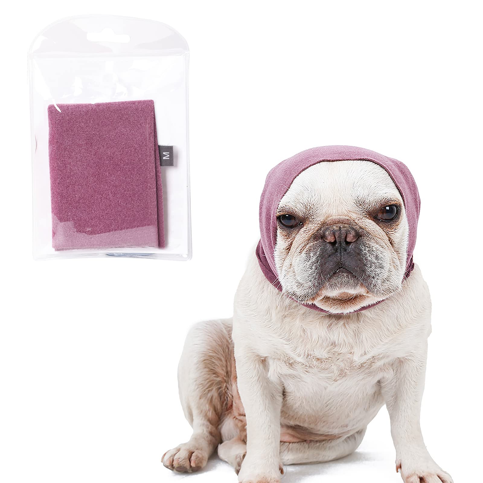 Dog Ear Cover for Anxiety Relief, Dog Calming Hood for Grooming and Bath Drying, Pet Cats and Dogs Ear Protector (Medium) — image 1