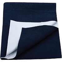LuvLap Instadry Extra Absorbent Dry Sheet/Bed Protector - Navy Blue, 0m+ - Small 50 x 70cm
