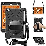 ZenRich iPad Mini 4 Case,iPad Mini 5 Case with Pencil Holder,Hand Strap and Shoulder Belt zenrich Heavy Duty Shockproof Rugge