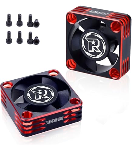 Ventilateur RC 30x30 Mm En Aluminium – Refroidissement Rapide Pour Moteur Et ESC – Compatible 1/10, 1/12, 1/8 – Bleu Foncé