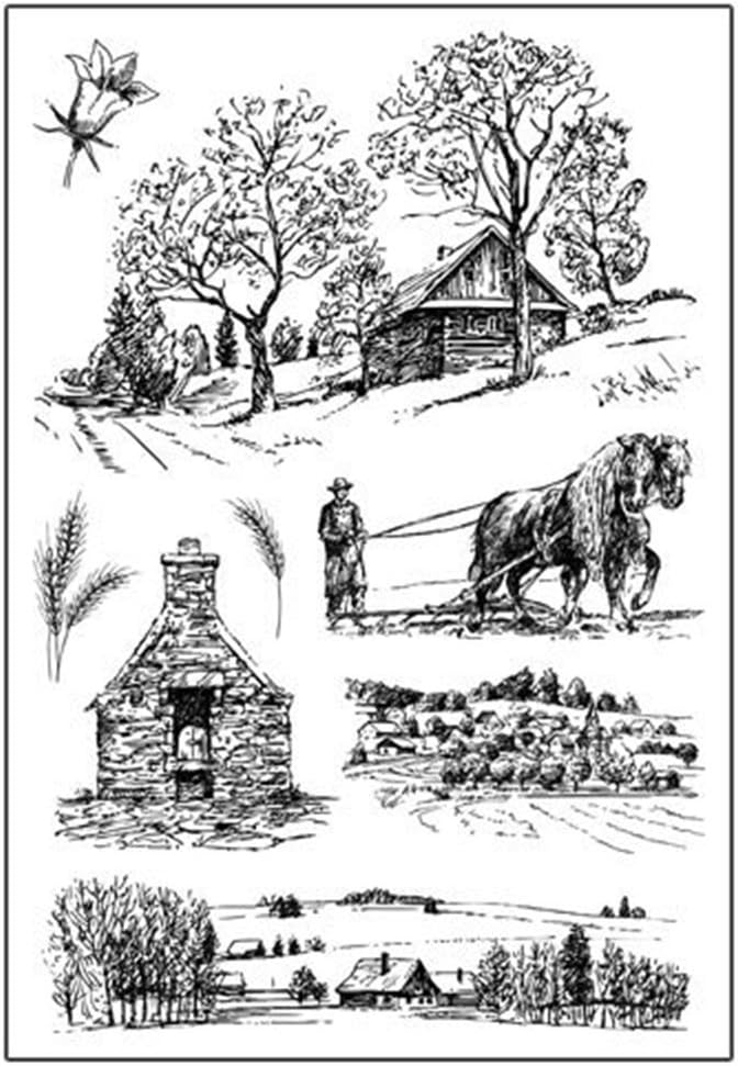 Layhome Newest Clear Stamp Stamping Children Adults Scrapbook Decor (Farmer)