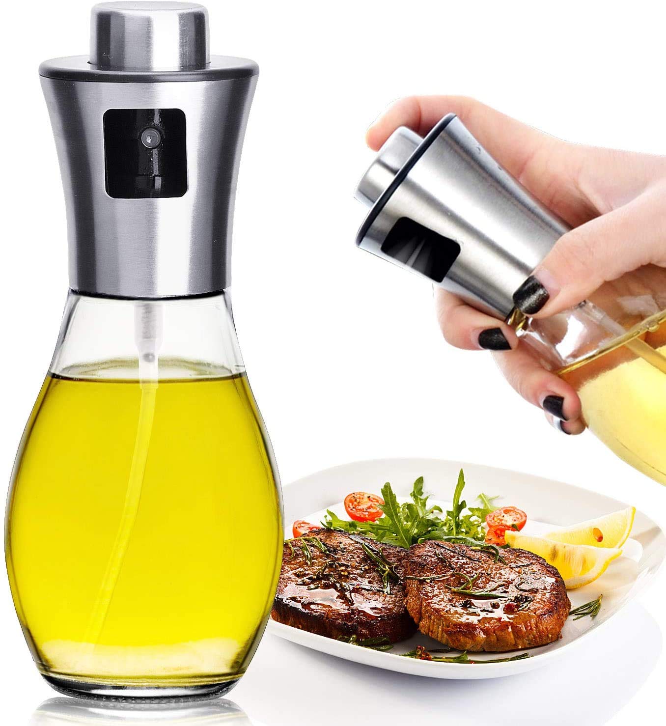 Buy VIHAX Oil Sprayer, Foodgrade Olive Oil Glass Spray Bottle