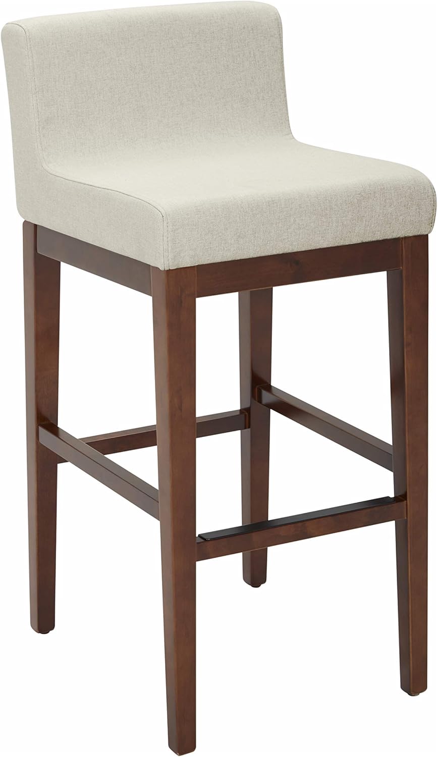 Rivet MidCentury Modern Upholstered Low Back Kitchen Bar