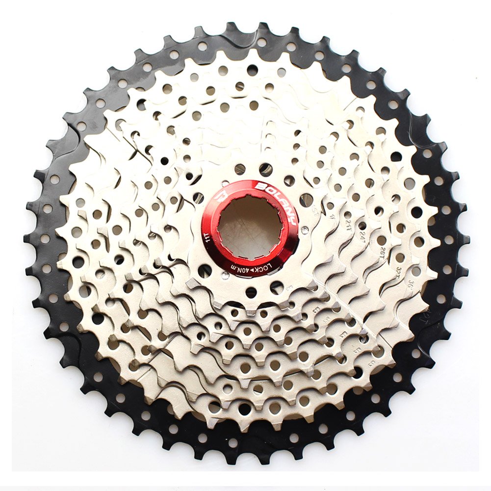 FOMTOR 10 Speed Cassette 11-42T MTB Cassette 10 Speed for SRAM Derailleur Mountain Bike MTB Bicycle (Light Weight)