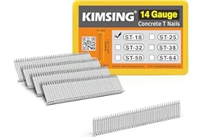 CHINA-TOP SILVER KIMSING 14 Gauge 3/4'' Length Concrete Nails Concrete T-Nails for Concrete Nailers Smooth Shank 800 PCS/BOX