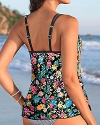 Womens Flowy Tankini Tops Only - Modest Bathing