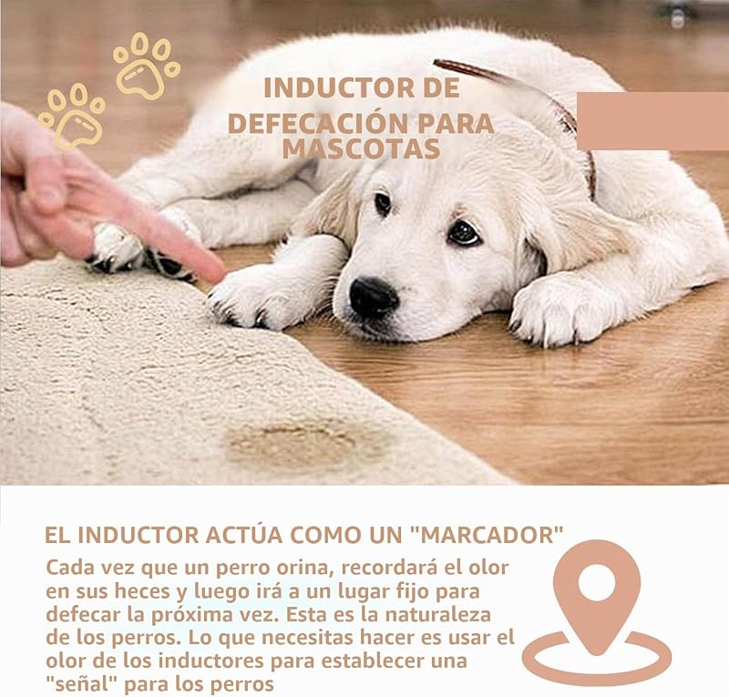 Spray de defecação para treino, para necessidades de animais, ajuda para treino de animais, indutor de defecação para várias raças