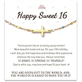 Tarsus Birthday Gifts for Women Teens, You are God's Gift to The World, Birthday Cross Bracelet for Friend Sister Daughter Granddaughter Niece...