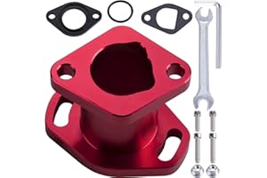ORAEVY Racing Intake Pipe Mainfold Compatible With Predator 212cc Honda GX160 GX200 CT200U 6.5HP OHV 196cc KT196 Clones Moto Go Kart Mini Bike Race Kart (Red)