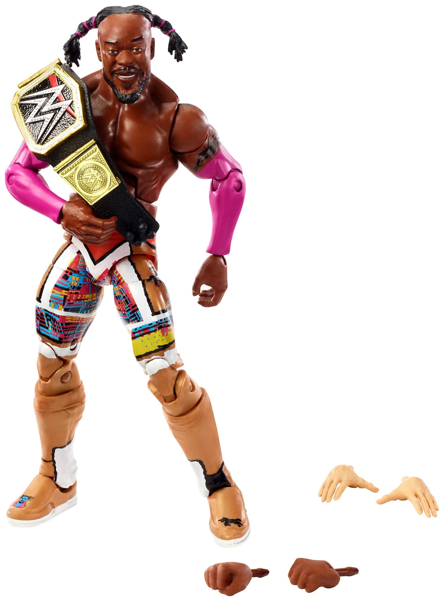 WWE MATTEL GKY53 WWE Kofi Kingston Wrestlemania Elite Collection Action Figure