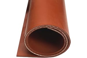 Exactly Rubber - Fiber Reinforced Silicone Sheet, 70A Durometer Silicone Mat, 500°F Temperature-Resistant Rubber Sheet, 1300 PSI Tensile Strength Rubber Mat, Made in The USA, Red, 1/16 x 3" x 9"