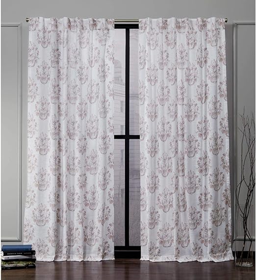 Amazon Com Nicole Miller Tabitha Hidden Tab Top Curtain Panel