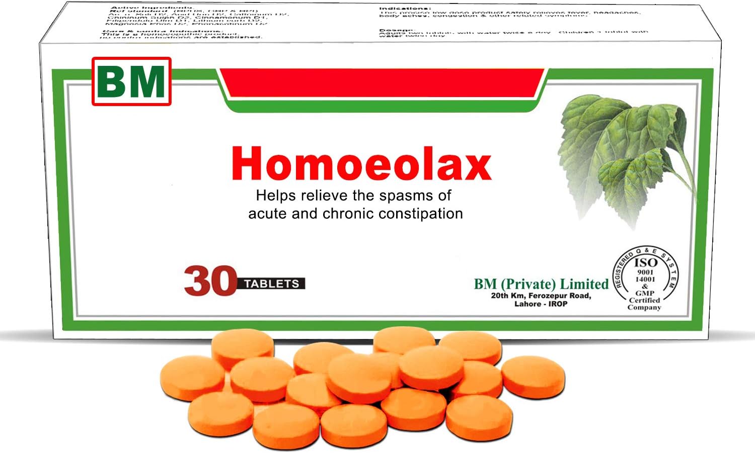 Homeolax 30 Tablets, A Gentle Herbal Laxative That Relieves The Spasms of Acute and Chronic Constipation, Fast Acting Effective Relief with No Side Effects: Health & Personal Care