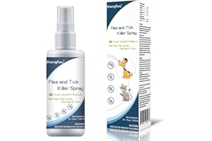 SHENGKOU Flea and Tick Spray for Pets and Home - Safe for Humans, Kids and Pets - Natural and Effective Treatment for Ticks, Fleas and Insects - Indoor and Outdoor Use - Charity Donation Included