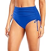 Holipick Swimsuit Bottoms for Women - High Waisted Bikini Bottoms Tie Side Tummy Control Bathing Suit Bottom