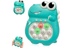 ULIVING DESIGN FOR LIFE Pop Fidget Toys, Pop Pro Light Up Game, Quick Speed Fast Push Puzzle Game Console Bubble Stress Relief Decompression Toys Anti-Anxiety Autism Handheld Game Toy for Kids 3-12 Years