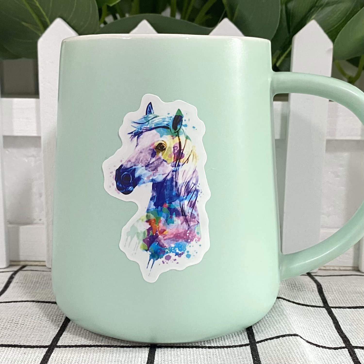 AOWDIAO 100 Pcs Horse Stickers Pack, Waterproof Vinyl Stickers for Water Bottle, Laptop, Horse Party Favors & Gifts for Girls, Women, and Kids