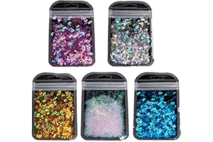 5 Colors Alphabet Holographic Letters Epoxy Resin Sequins Resin Glitter Chunky Acrylic Nails Cosmetic Glitter for Lip