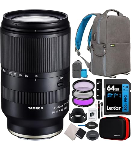 Amazon.com : Tamron 18-300mm f/3.5-6.3 Di III-A VC VXD Lens for