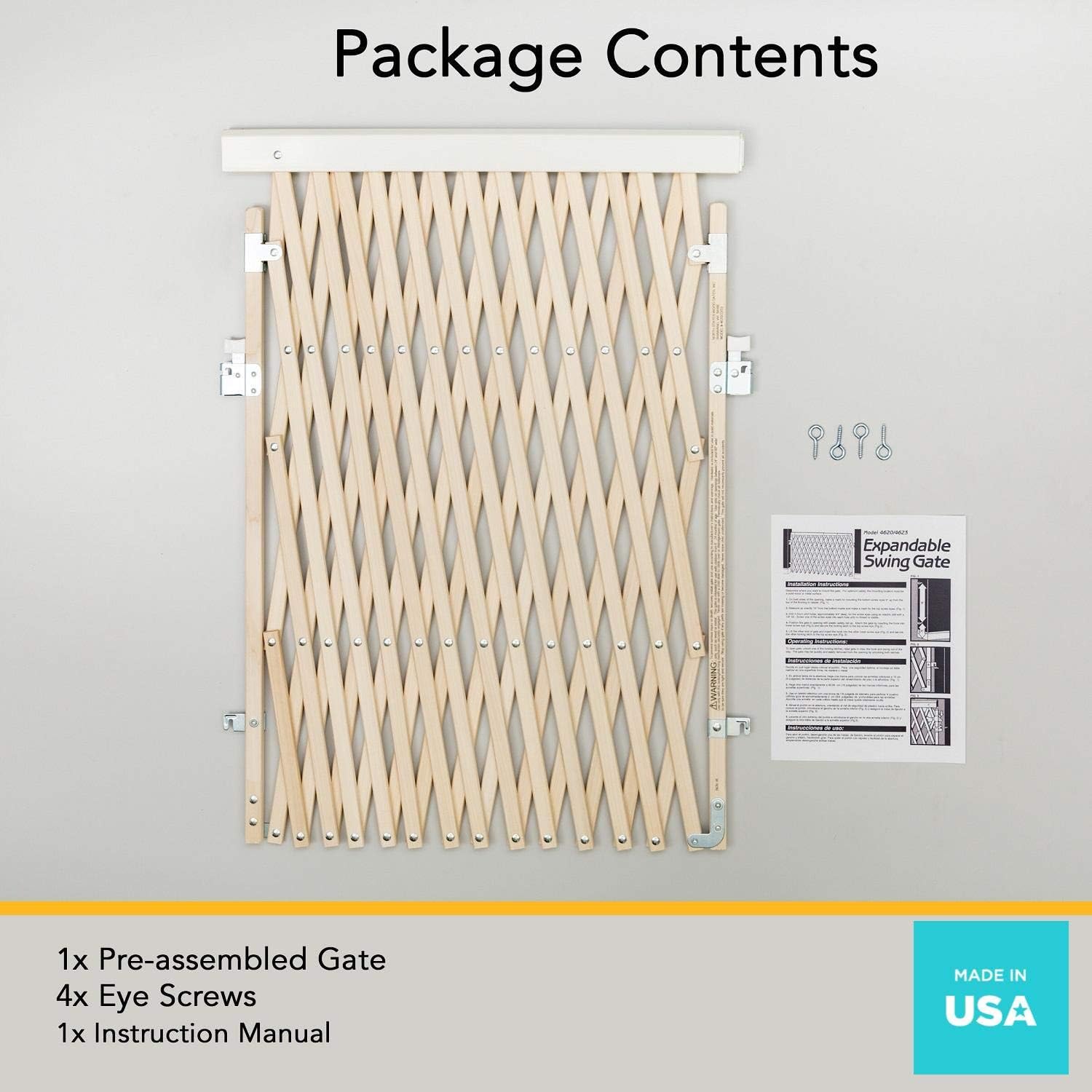 wood expandable swing gate