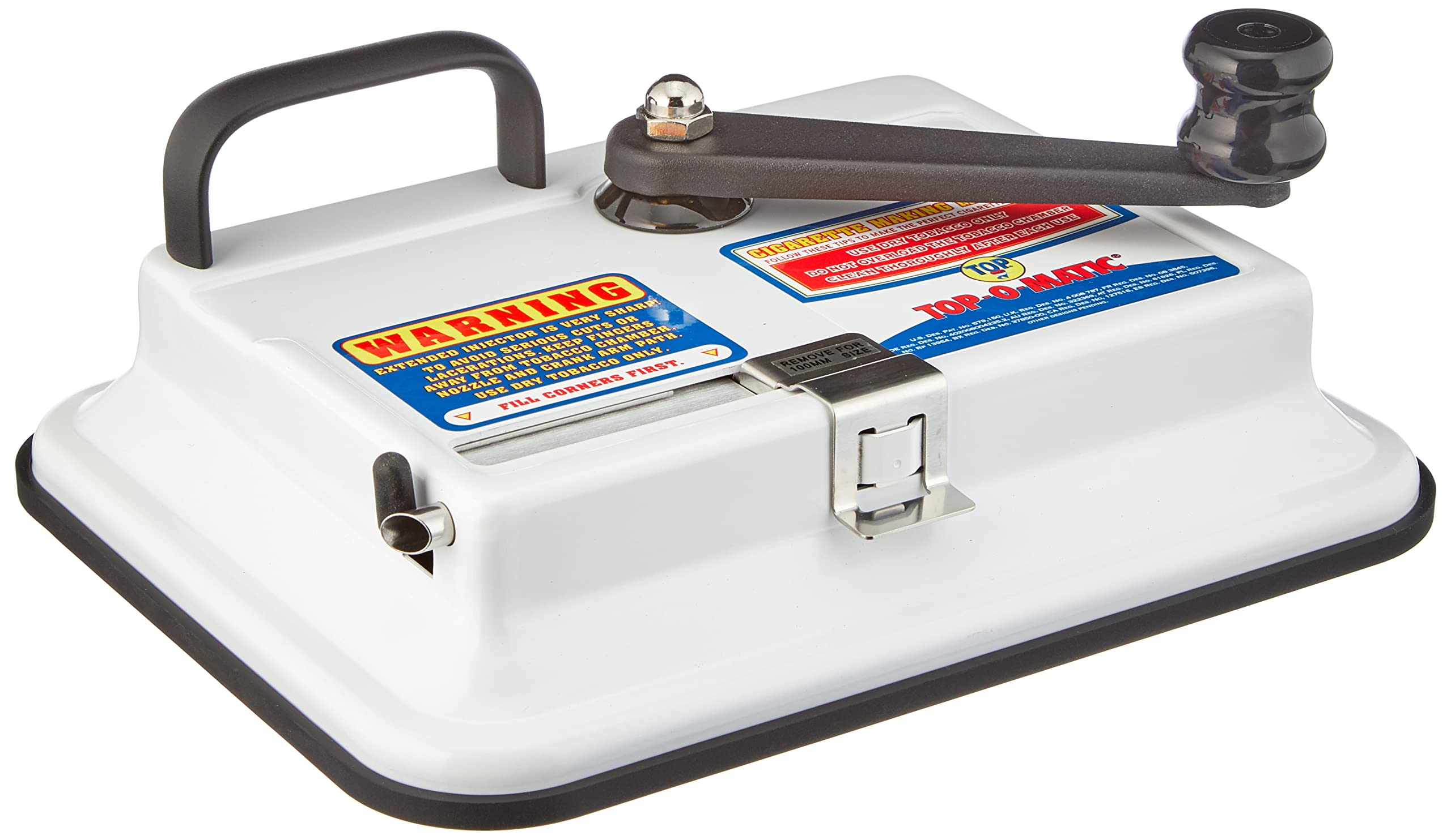 OCB 16921 Top Size Cigarette Machine, 15 x 15 x 5 cm Chrome/White