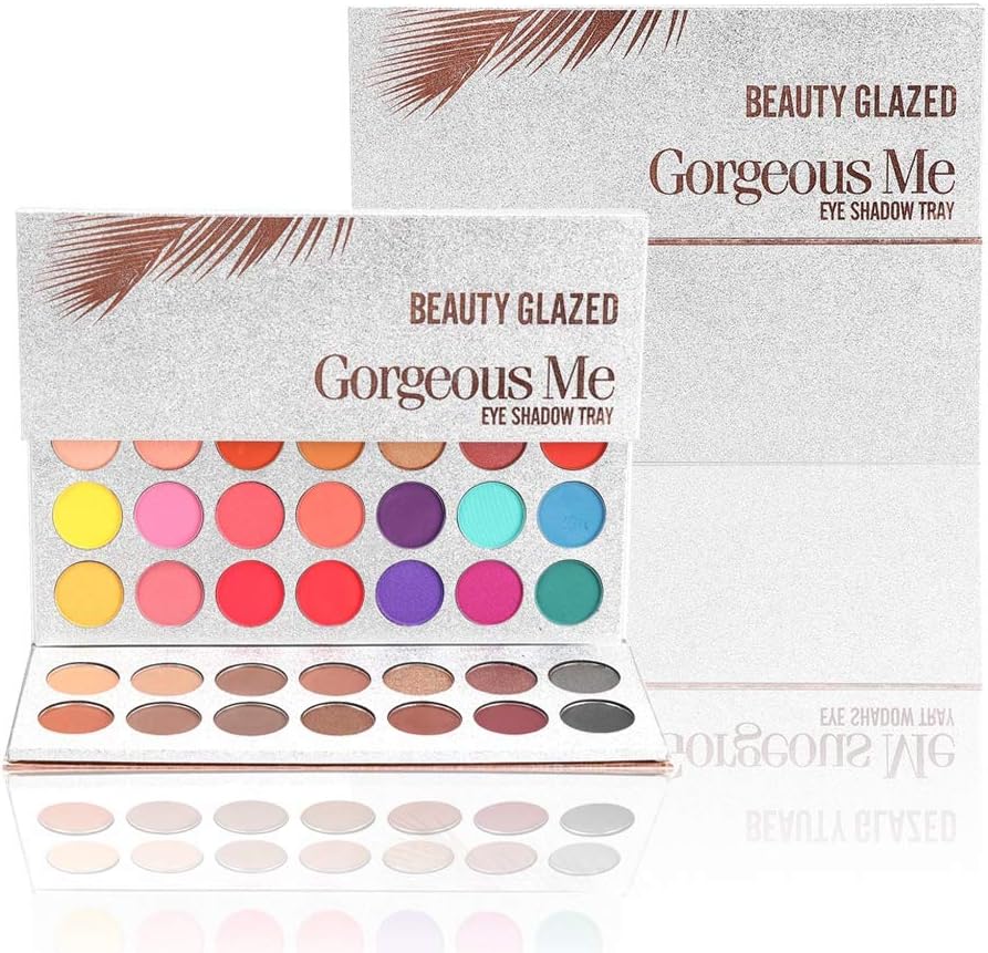 63 Color Eyeshadow Palette, KISSION Glitter Shimmer Charming Metallic Matte Eye Shadow Waterproof Make Up Palette