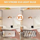 Caldarax E14 G45 28W Golf Ball Bulb Dimmable 370LM 2700K Clear SES view 5