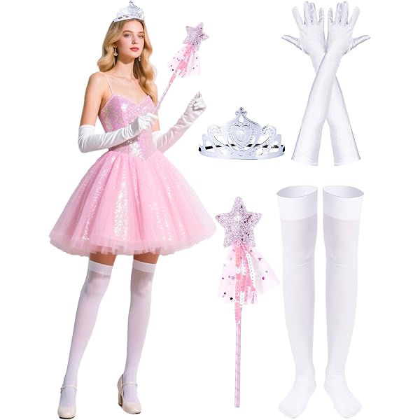 Amazon.com: 4Pcs Witch Princess Costume Accessories Include  display picture 2