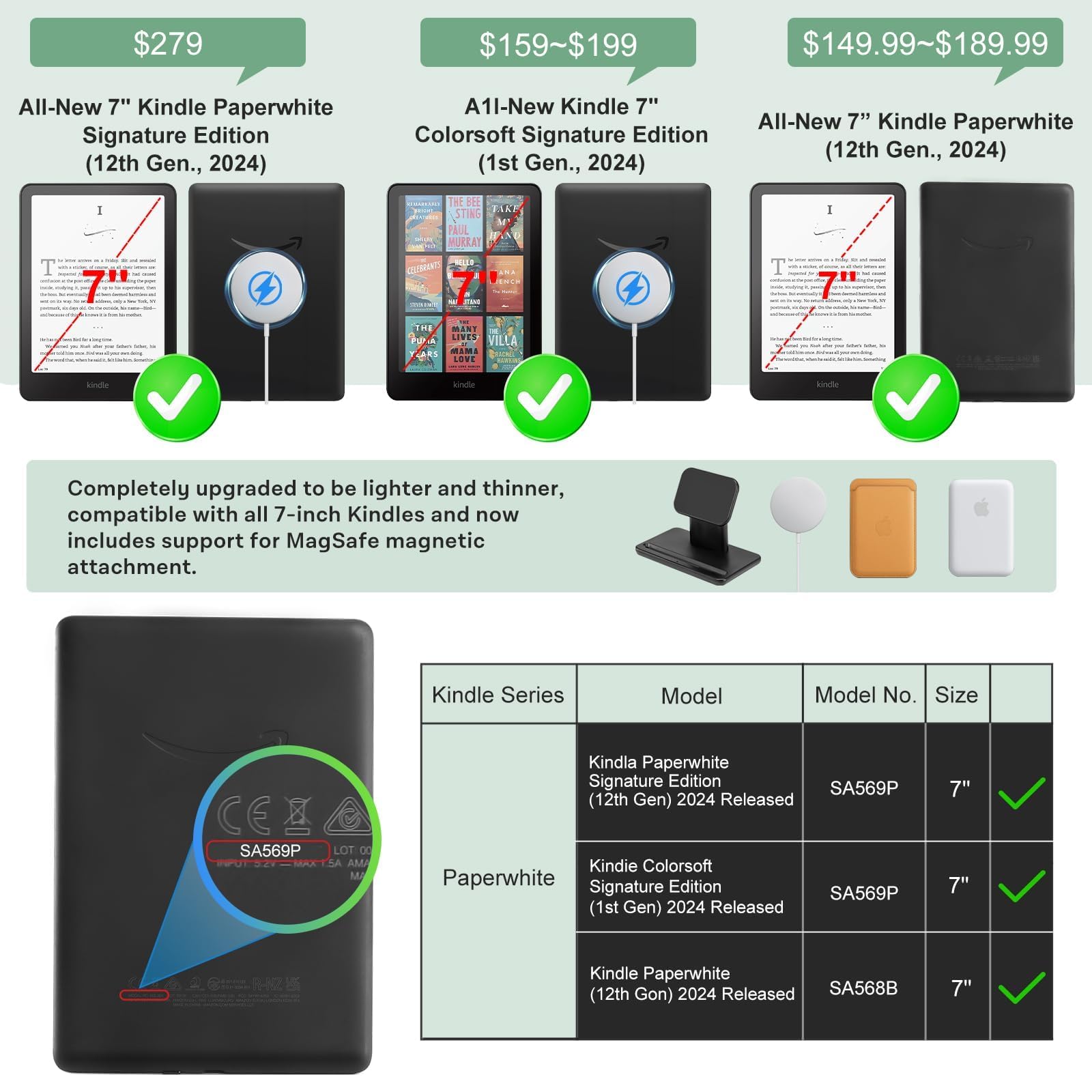 iDLEHANDS Magnetic Clear Case for 7