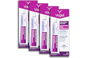Vagisil Anti-Itch Creme Extra Strength for Feminine Intimate Areas, Gynecologist Tested, 30g 4pk