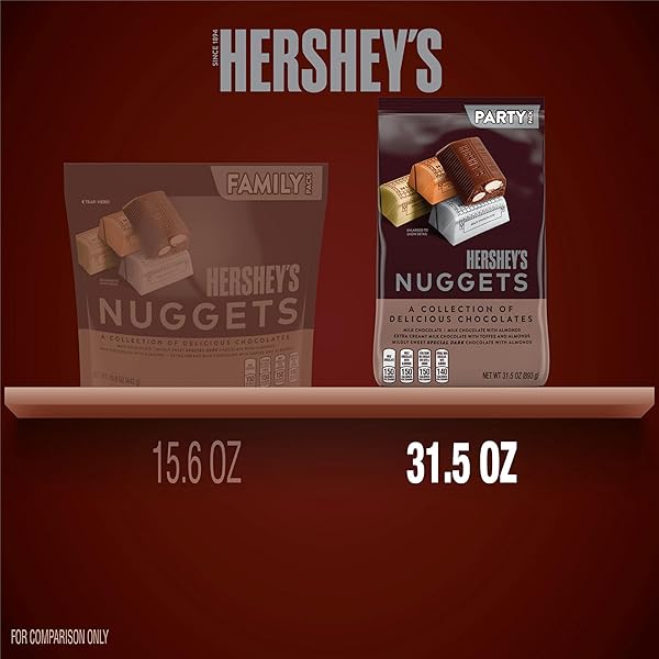 HERSHEY’S NUGGETS ASSORTED CHOCOLATE CANDY PARTY PACK, 31.5 OZ